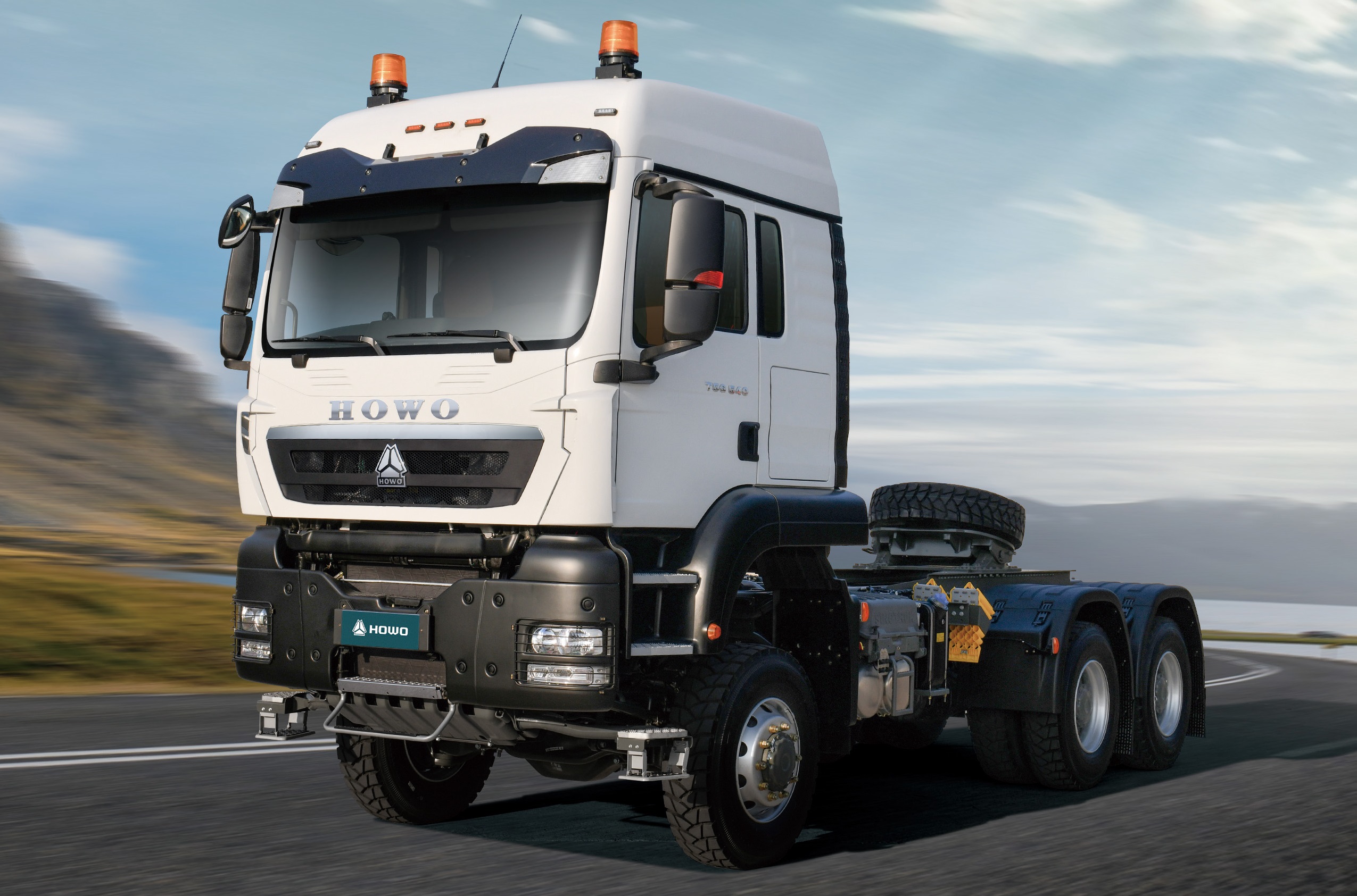 Тягач HOWO T5G 6x6 ( ZZ3407V395GE1 ) / без АДР и КОМ / 12.00R24 двухскат