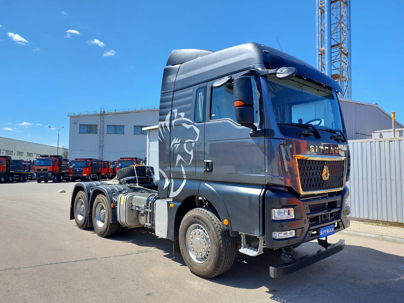 Тягач SITRAK C7H MAX 6x4 ( ZZ4256V364HE ) / с АДР и КОМ / п.ч. 3.08 / метал.бампер