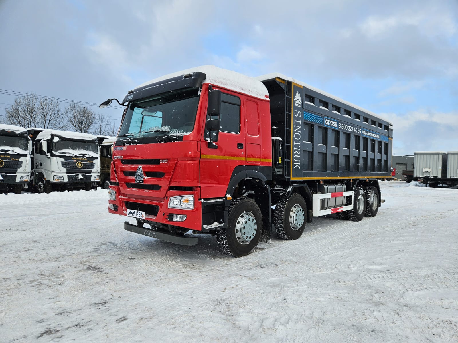 Самосвал HOWO ZZ3407S3867E 8х4 б/у (2023 г., 20 419 км.)(8066)