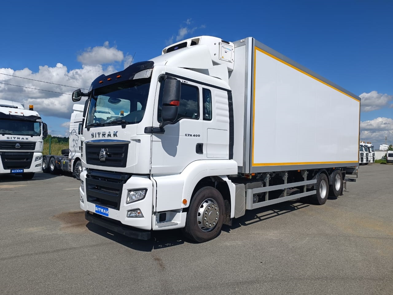 Рефрижератор на шасси SITRAK C7H  6х2 (ZZ1316V553HE1) / 8204 мм / 19еп / ГПБ