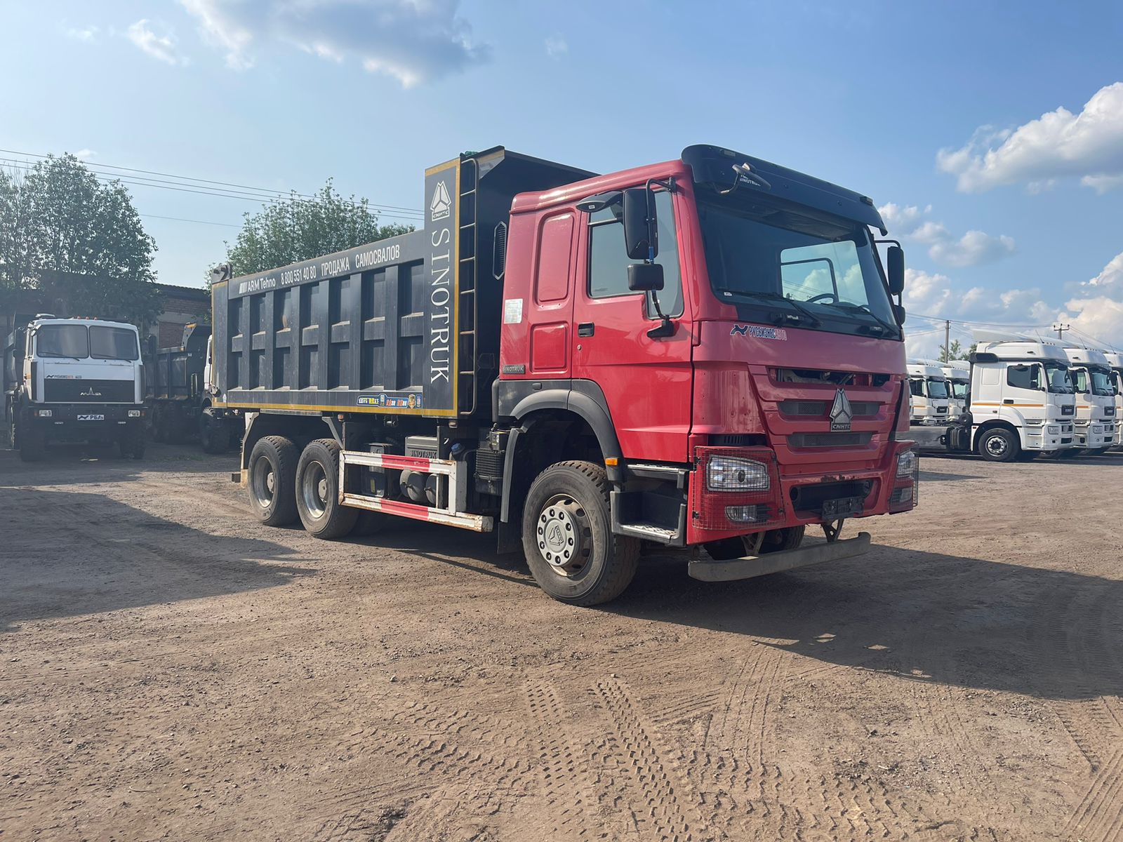 Самосвал 6х4 HOWO ZZ3327N3847E б/у (2021 г 65 750 км.)