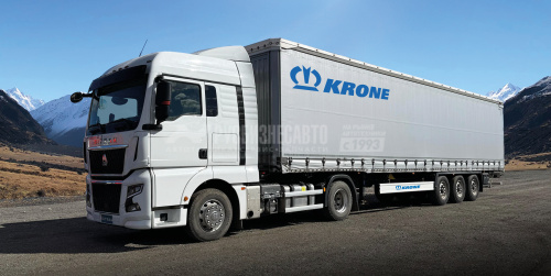 Сцепка Тягач SITRAK C7H MAX 4x2 с Полуприцепом KRONE SDP27 eLB50-CS Сцепка Тягач SITRAK C7H MAX 4x2 с Полуприцепом KRONE SDP27 eLB50-CS