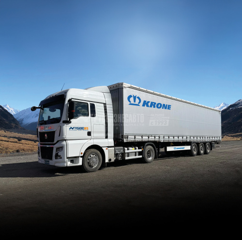 Сцепка Тягач SITRAK C7H MAX 4x2 с Полуприцепом KRONE SDP27 eLB50-CS Сцепка Тягач SITRAK C7H MAX 4x2 с Полуприцепом KRONE SDP27 eLB50-CS